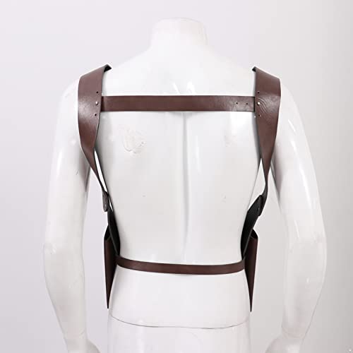 Aislor Universal Horizontal Shoulder Holster With Double Magazine Pouch, Pu Leather Concealed Carry Holster Brown One Size #TOP3