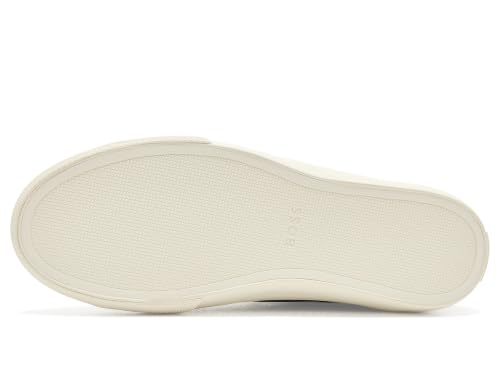 Image of BOSS Men's Aiden Logo Block Leather Low Top Sneakers