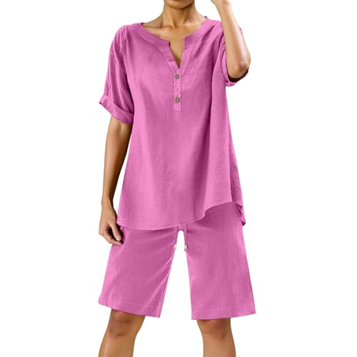 Ensemble jogging femme pantalon ample fluide tenue loungewear streetwear rose