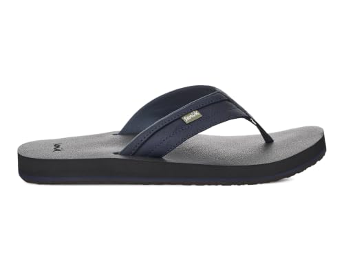 Image of Sanuk Mens Ziggy ST | Flip Flops for Men | Mens Sandals | Beach Sandals | Water Friendly & Lightweight | Comfort Footbed