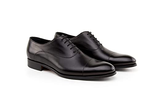 Zapatos de vestir Oxford D'Como en negro para el caballero elegante en la oficina 2