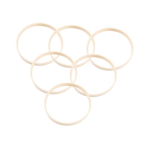Cabilock DIY Dreamcatcher Ring Kit 15pcs Bamboo Rings Creative Wall Hanging Dreamcatcher Accessory