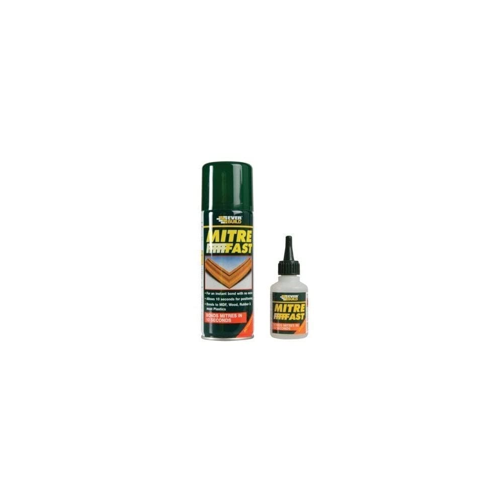 1 x MITRE MATE KIT BONDING SYSTEM KIT SUPERGLUE 50g & 200ml ACTIVATOR