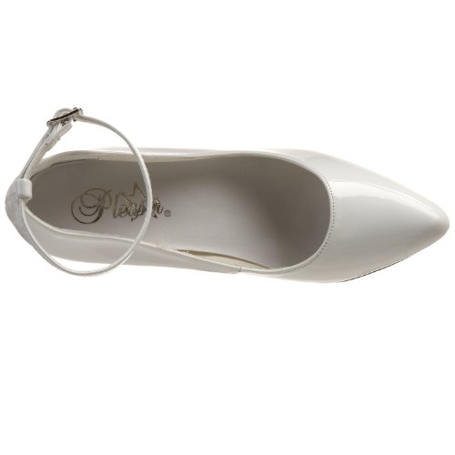 Pleaser Women's Vanity-431 Ankle-Strap Pump,White Patent,9 M US - Thumbnail 5