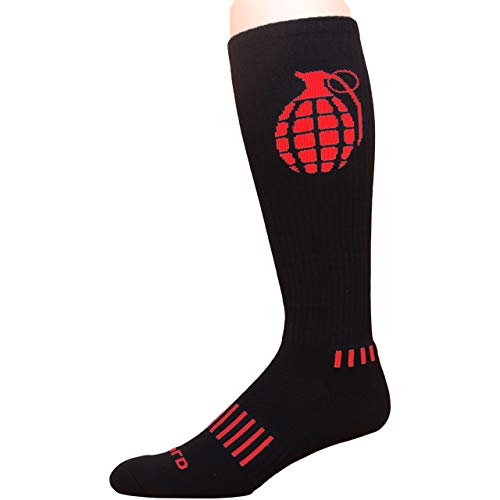 Black and Red The Ultimate Grenade Fitness Knee-High Socks2