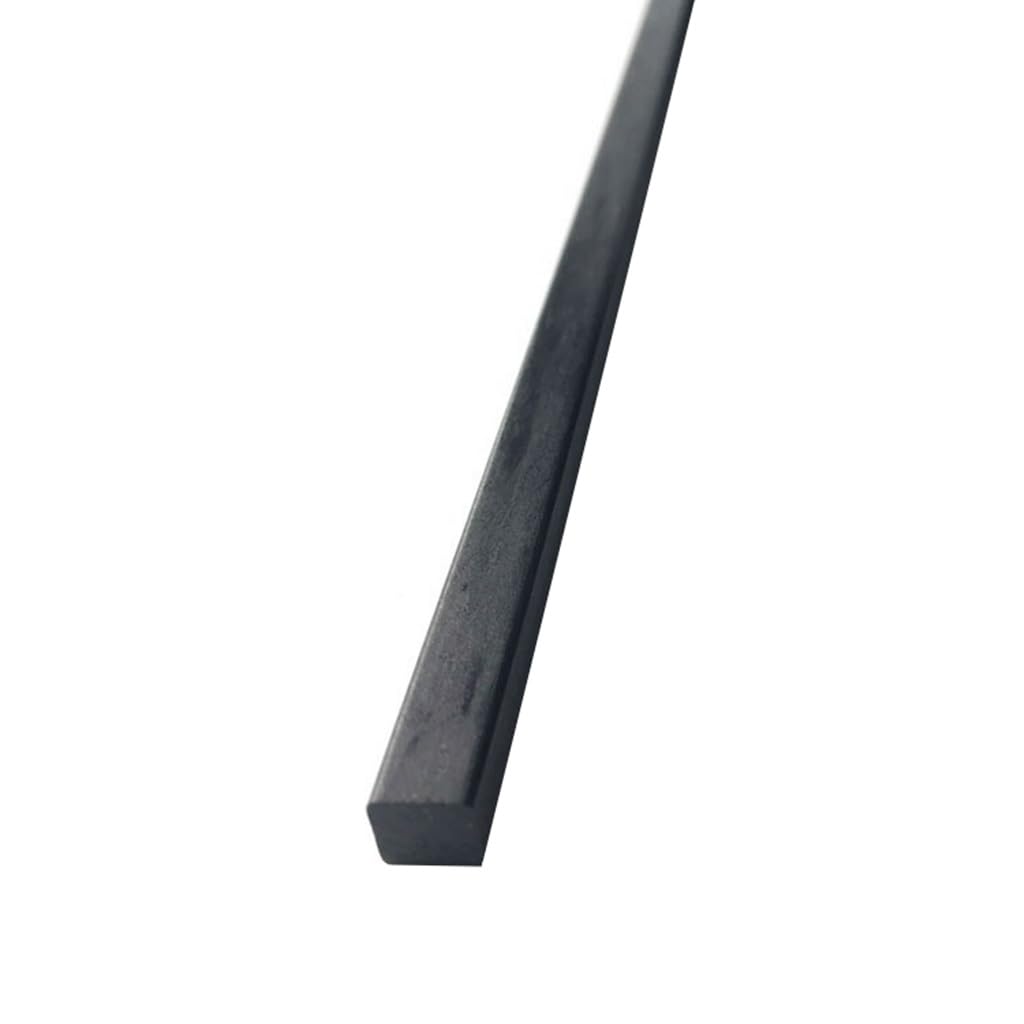 Asta quadrata solida in fibra di carbonio da 1000 mm pultrusa leggera ad alta resistenza artigianale fai da te(10x10x1000mm)