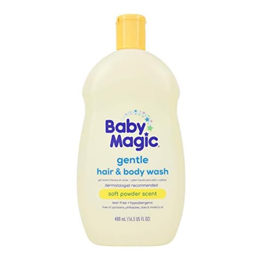 Baby Magic Gentle Hair & Body Wash | 16.5oz | Calendula Oil & Coconut Oil | Tear-Free, Free of Parabens, Phthalates, Sulfates and Dyes