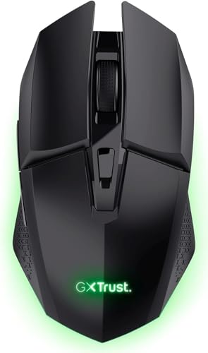 GXT 112 Felox Mouse Gaming Wireless Ricaricabile con Tappetino 24.5 x 21 cm, 80 Ore di Autonomia, 800-4800 DPI, 6 Pulsanti, Mouse Senza Fili RGB per Computer, Laptop, Windows - Nero - Mouse gaming - Immagine 1