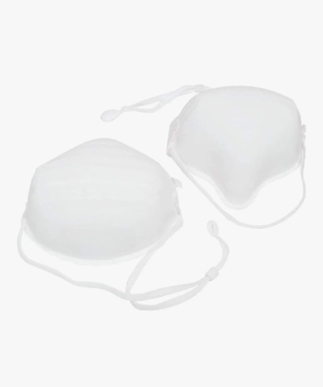 SMMS Fabric 3 Ply Disposable Face Mask with Nose Clip and Reusable Travel Pouch for Unisex(pice of 4)-image-1