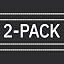 (Vented）2-pack Black