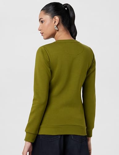 Image of Monte Carlo Embroidered Cotton Blend Round Neck Womens Sweatshirt