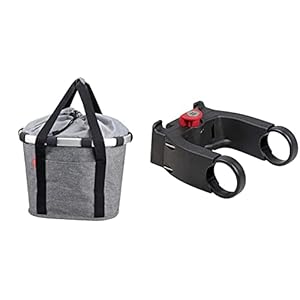 Klickfix Twist Fahrradkorb Silber Uni