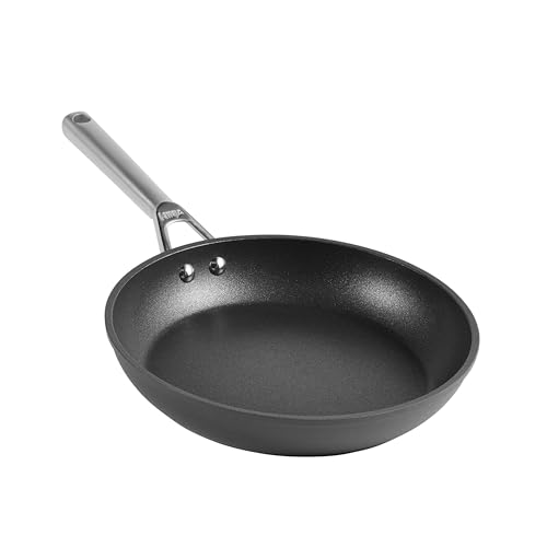 Ninja ZEROSTICK C30026UK - Sartén de alta calidad de 26 cm, aluminio anodizado duro, antiadherente, compatible con inducción, apto para horno hasta 260 °C, color gris