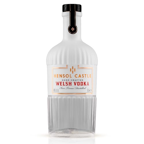 Hensol Castle Premium Welsh Vodka 70cl (40% ABV) | Five Times Distilled Potato Spirit | Hand Crafted Charcoal-Filtered Cocktail Vodka – Perfect Sipping Spirit Alcohol Drink Gift for Women & Men