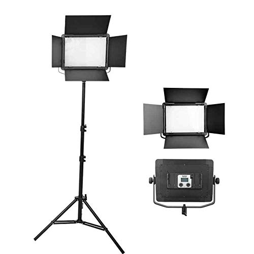 Iluminador Painel LED Nicefoto LED-880A 50w Slim Video Light Bi-Color 3200k-6500 (2x Baterias e Font