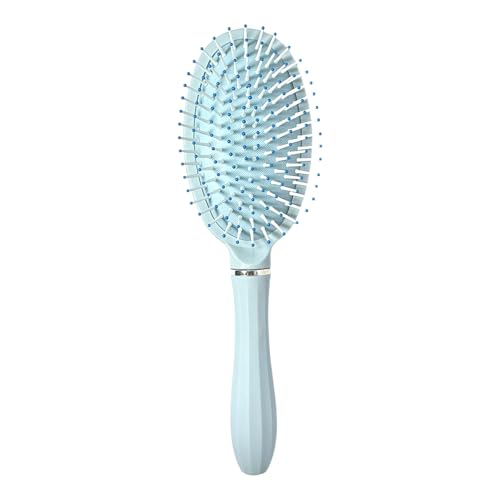 Image of COMBELLE Hair Brush for Women & Men - Detangling, Anti-Static, Scalp Massage Paddle Brush - Soft Bristle Plastic Hair Brush for All Hair Types - Straight, Curly, Frizzy & Wet Hair