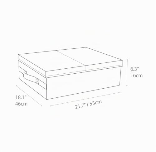 Caja de almacenaje grande Bigso Box para debajo de la cama en gris 8
