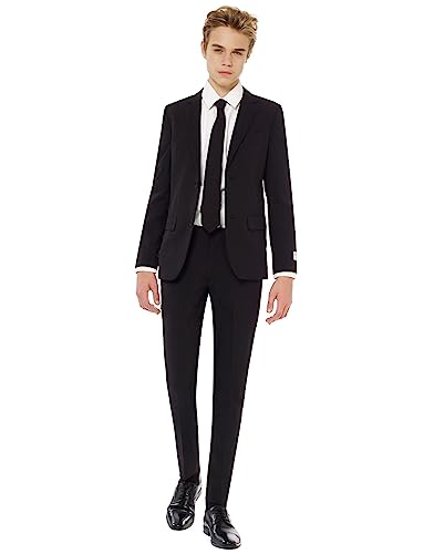 Costume de cérémonie haut de gamme pour garçon avec veste boutonnée et revers échancré