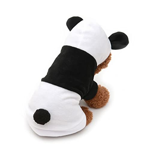 Disfraz para perro con capucha estilo panda talla S