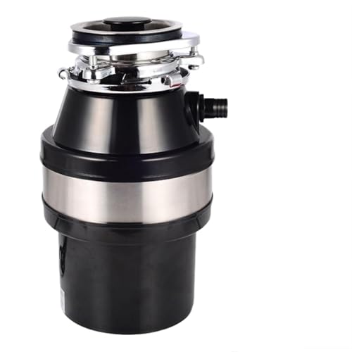 Triturador de Basura de Acero Inoxidable para el hogar, recogedor de Alimentos, Sistema de trituración de residuos Apto para la mayoría de los residuos de Cocina (Negro)