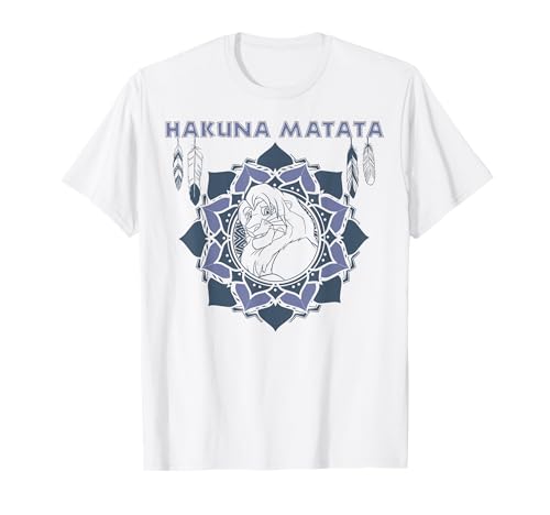 T-shirt Simba Lion King Disney homme femme haut graphique Hakuna Matata geometrique
