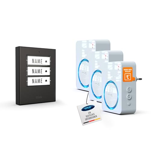 m-e Funkklingel BELL 5034 EA Edelstahl Anthrazit mit Sender für...