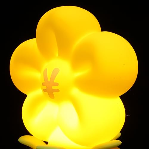 Lámpara de noche recargable de silicona con diseño de flor miniatura 7