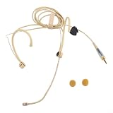 Microfono Headset Cardioide Regolabile 3.5mm Beige(B(For Sennheiser))