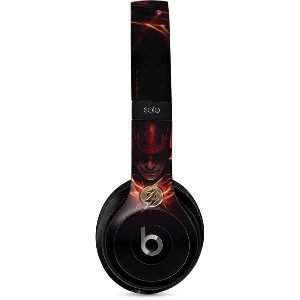 Skinit Decal Audio Skin Compatible with Beats Solo 2 Wired - Officially Licensed Warner Bros The Flash Movie: The Flash Poster Design