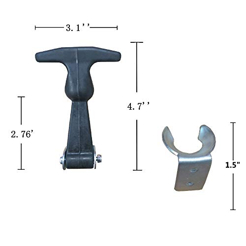 image for Alwaysuc 4 Packs Elastic Damping hasp - Hasp T-Handle Draw Latches wit