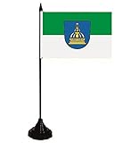 100 % Polyester U24 Tischflagge Külsheim Fahne Flagge Tischfahne 10 x 15 cm