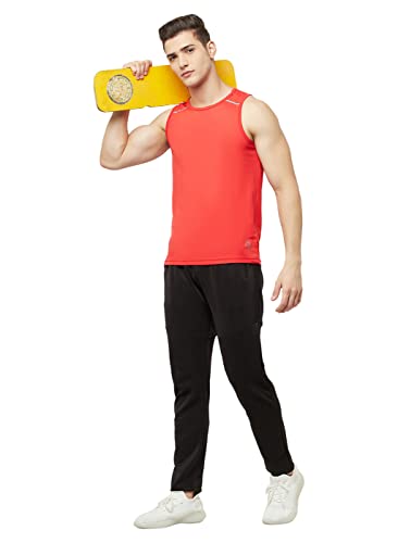 Image of TRUEREVO Men's Light Weight Dryfit Sports Tank Top Vest with Reflective Details for Running, Gym & Training