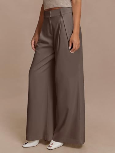 NIMIN High Waisted Dressy Pants for Women Straight Leg Business Casual Work Trousers Office Slacks with Pockets3