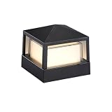 NONDK Landschaftssäulen-Kopflichter 12W wasserdichte Außen-LED-Rasenlampe Veranda Innenhof Terrasse Zaun Säulenbeleuchtung