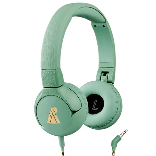 POGS Casque Filaire pour Enfants | The Elephant 2 | Casque Pliable et Durable pour Enfants 3+ | Volume Limité 85dB, Microphone | Supra-auriculaire | Fonction...