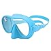 MAVIS LAVEN Snorkel Diving Mask, 3D Tight Fit Foldable Anti Fog Tempered Glass Swim Goggles for Freediving (Blue)
