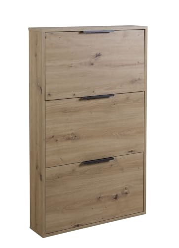 Design Accattivante: Il colore Rovere Oak Mielato conferisce a questa scarpiera un aspetto naturale e caldo, che si abbina bene con una varietà di stili d'arredamento. La sua estetica accattivante aggiunge un tocco di eleganza a qualsiasi ambiente.