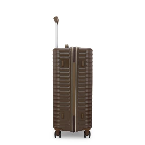 Image of American Tourister Travix | Check-in Trolley Bag (67 cm) | 360 8 Wheel Travel Luggage | Hard Case Polycarbonate Suitcase | Recessed Combination Lock | Coffee