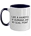 Motivational Seal Point Cat Gifts, I Like a Handful of Humans, Seal Point Cat Two Tone 11oz Mug From Friends, Gifts For Friends, Cat toys, Catnip, Scratching post, Cat tree, Pet bed, Cat food, Litter