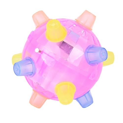 Kisangel 2pcs Music Bouncing Ball Toy Lights Dancing Ball for Boys and Girls Flashing Light up Music Hopping Toy Without Battery
