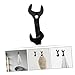 LALADEFIEE Vintage Iron Wall Hook Spanner Shape Door Back Hanger Rustic Decor for Clothes Towels and Keys Industrial Style Behind Door Hanger