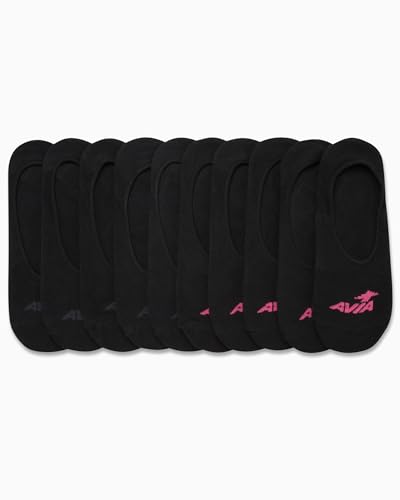 Image of Avia Women's Low Cut Socks - 10 Pack Performance Cushioned Comfort No Show Socks - Athletic Socks for Women