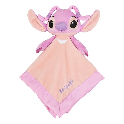 Image of Kids Preferred Disney Baby Lilo and Stitch 12 Inch Angel Plush Newborn Toddler Baby Blanket Lovey, Snuggle Toy Stuffed Animal Baby Blankets for Girls