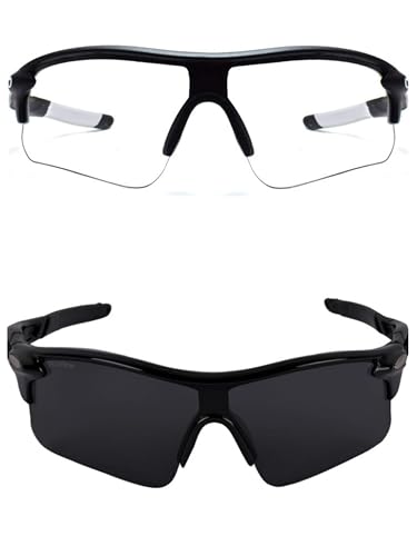 Image of Specoo Photochromic Sports Sunglasses, Adaptive Lens Technology, UV Protection, Darker in Sunshine