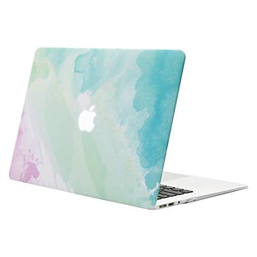 MOSISO Funda Dura Compatible con MacBook Air 13 Pulgadas (A1369 / A1466, Versión 2010-2017), Ultra Delgado Carcasa Rígida Protector de Patrón de Plástico Cubierta, Niebla del Arco Iris