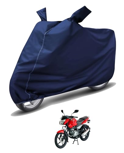 Image of Auto Hub Waterproof Bike Cover Compatible with Bajaj Pulsar 135 LS Dustproof, UV Protection Two Wheeler Bike Pulsar 135 Cover - Blue