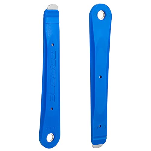 KIEVODE Set of 2 Steel-Core Tyre Levers for Mountain and Road Bikes - Durable Metal Tire Carded Tools for MTB and Bicycle Repairs