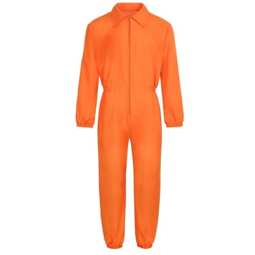 Costume de prisonnier combinaison mécanique Halloween pour cosplay femme