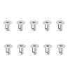 1/4 Turn Quick Release Steel Slot Head Dzus Fastener Button with Springs & Dimpled Tabs (10 Pack)