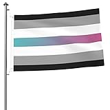 Garten Flaggen Librafluid Agenderflux Pride Gartens Banner Durable Personalisierte Gartenflagge Weatherproof Fahne Für Outdoor Party Drinnen 90X152Cm